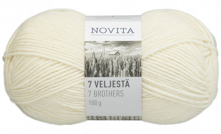 Novita 7 Veljest&auml; - 010 Off white