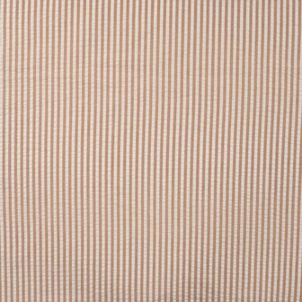 Poly Cotton Seersucker Stripe caramel - seersucker