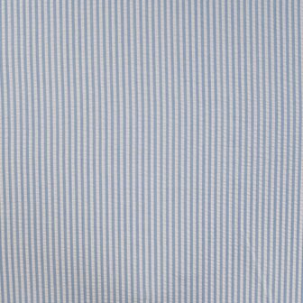 Poly Cotton Seersucker Stripe blue - seersucker