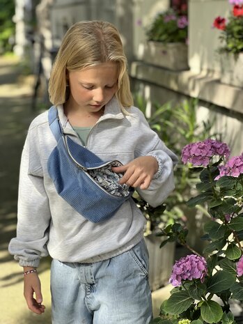 Naaipakket Kate buideltasje blauw