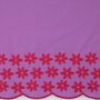 COTTON EMBROIDERY 1-SIDE BORDER - katoen